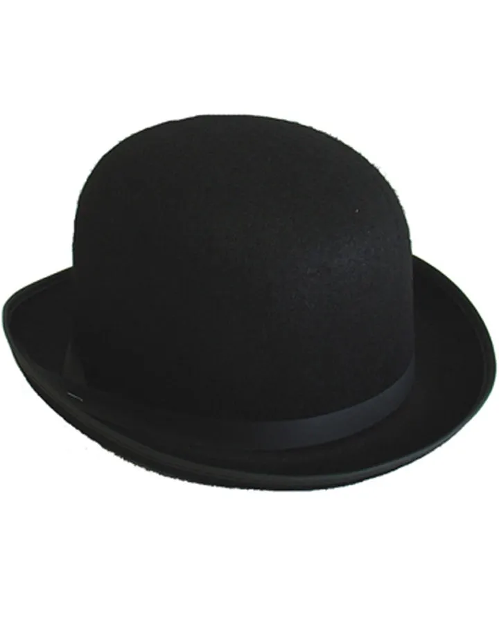 20s Black Bowler Hat