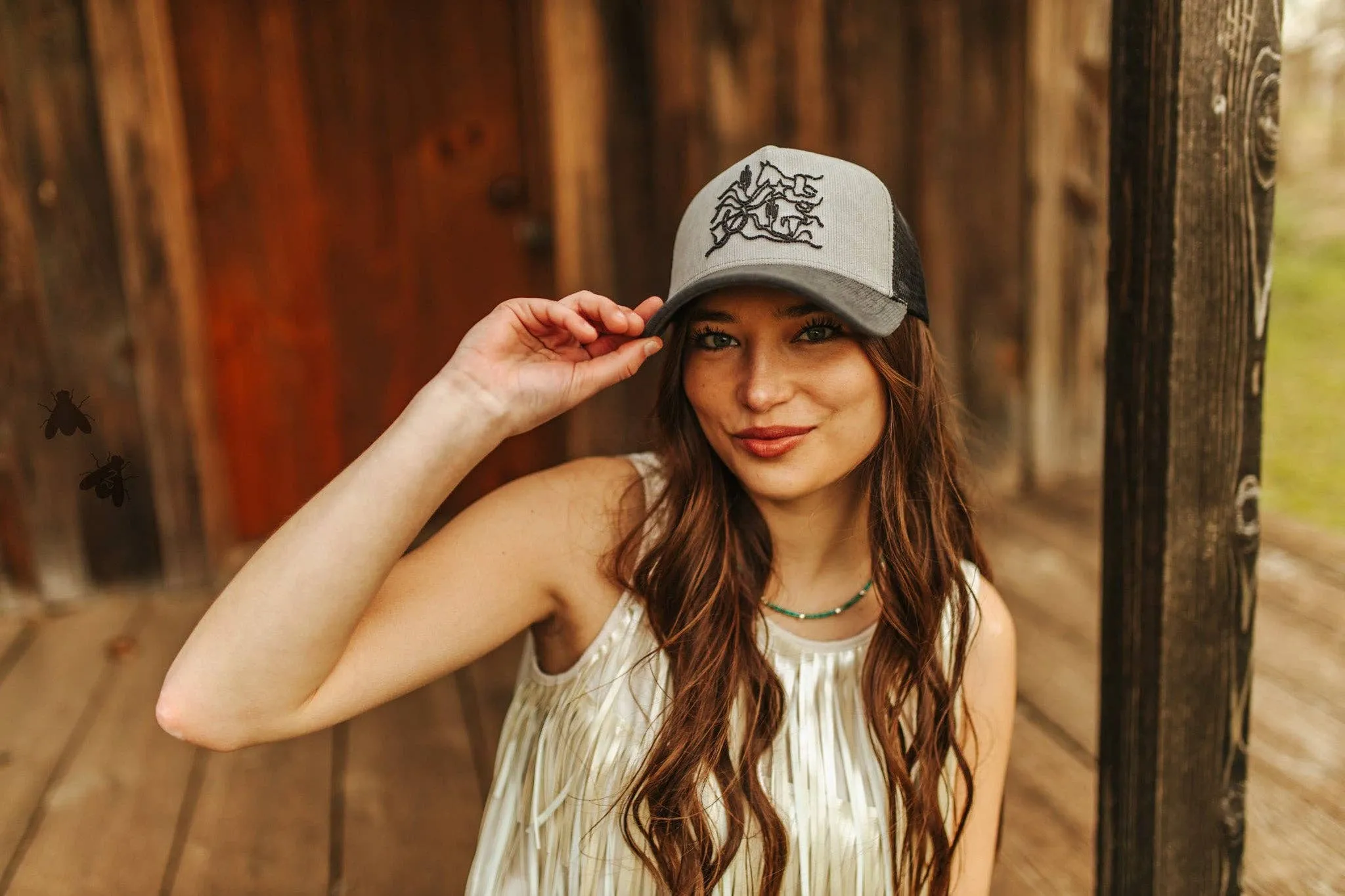 2FC109 - WAVY WESTERN CAP *SLATE