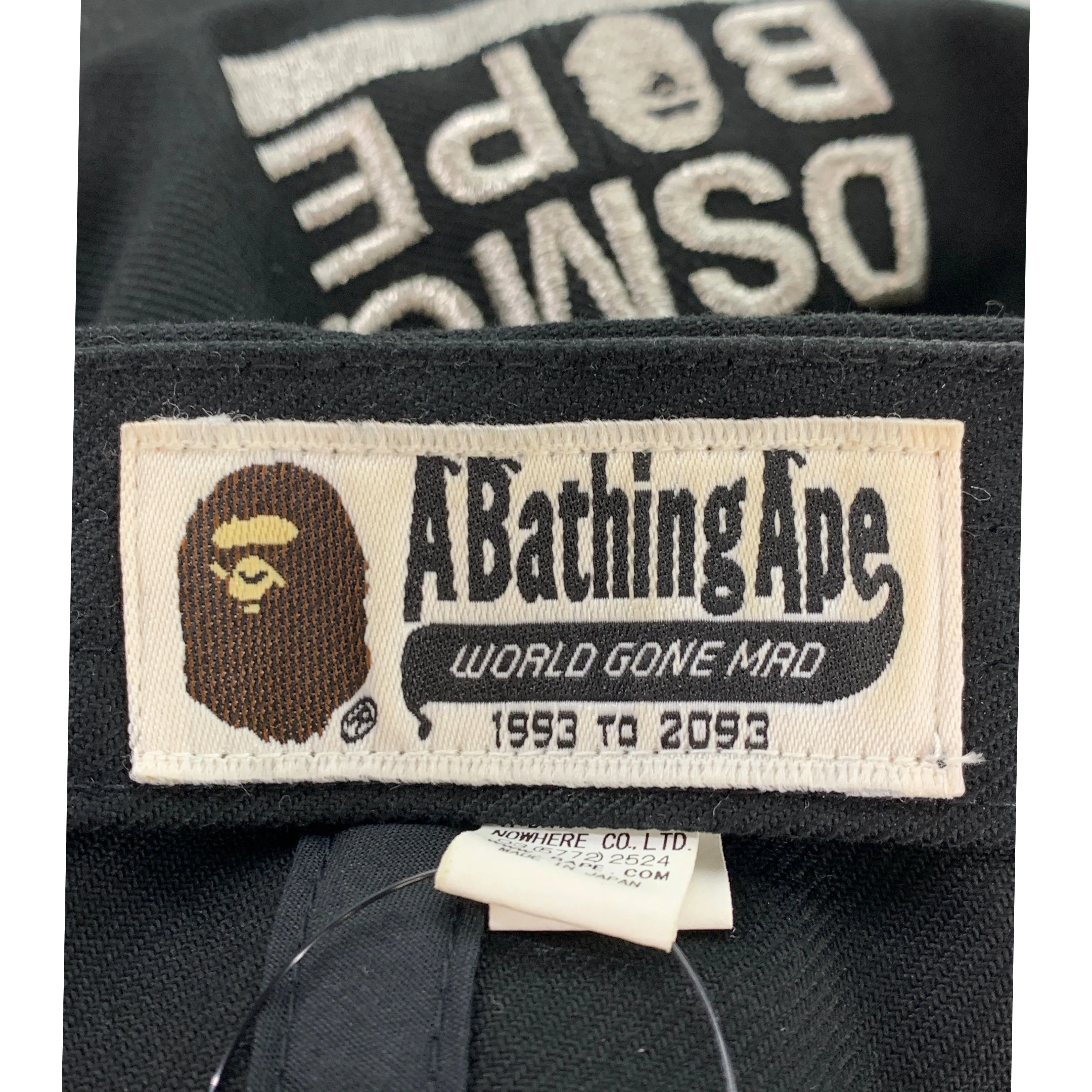 A BATHING APE/Cap/FREE/BLK/Cotton