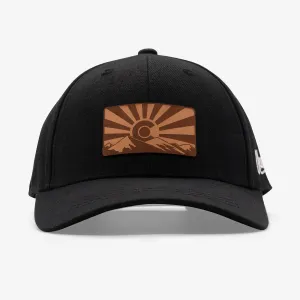 Aksels Laser Low Profile Colorado Sunset Fabric Snapback Hat