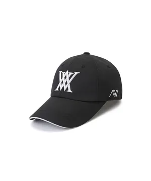 ANEW Women's Angle Embroidery Basic Ball Cap - Black