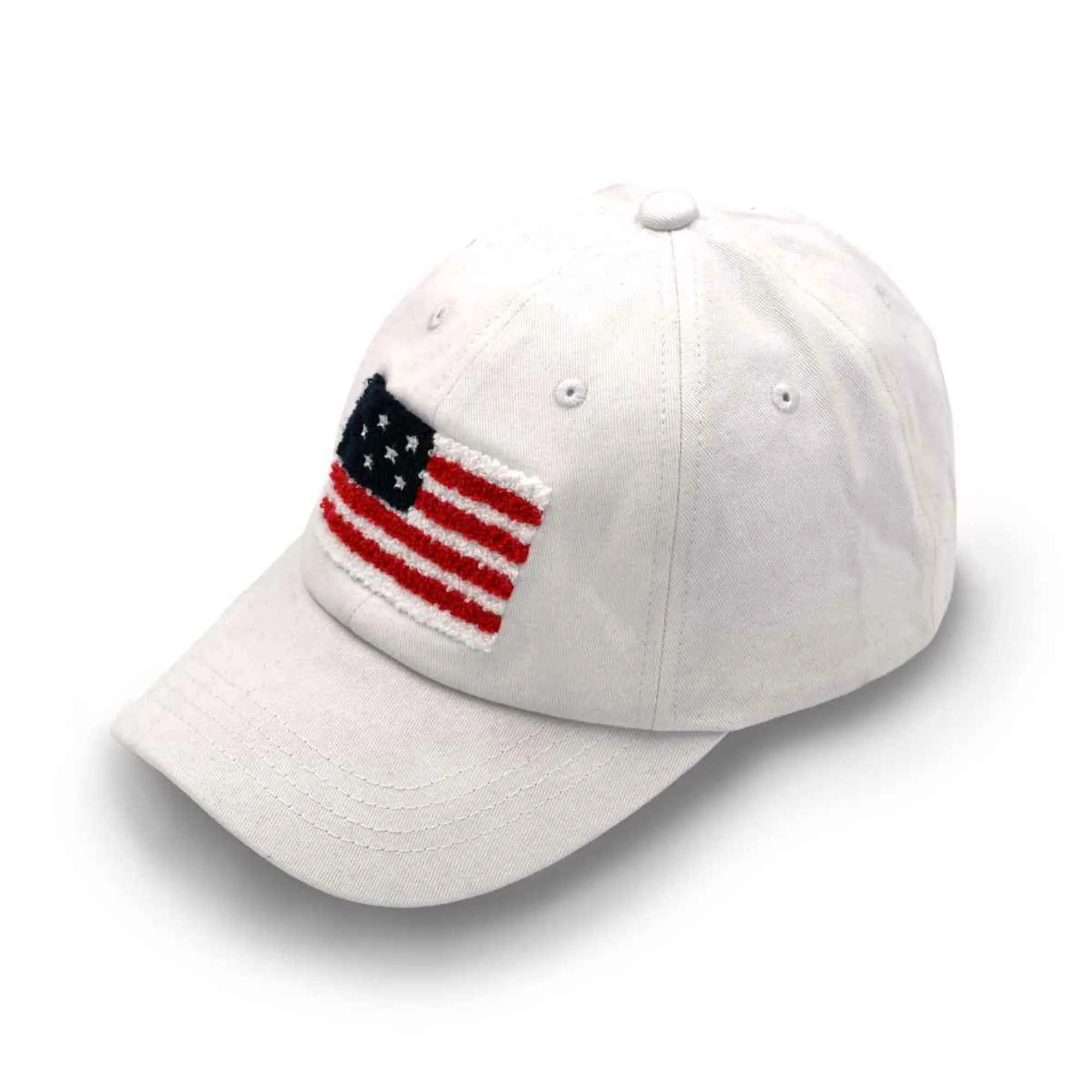 BAB8002 American Flag Chenille Patch Baseball Cap