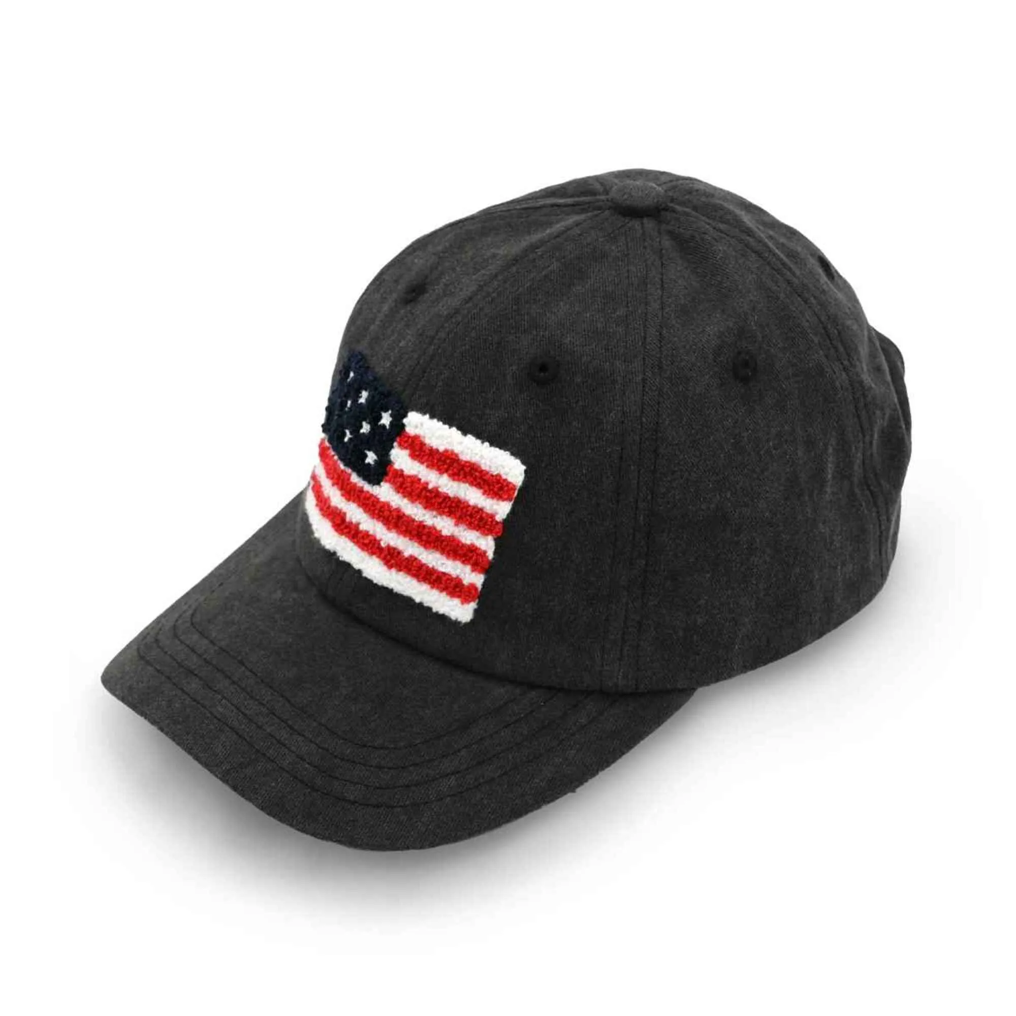 BAB8002 American Flag Chenille Patch Baseball Cap