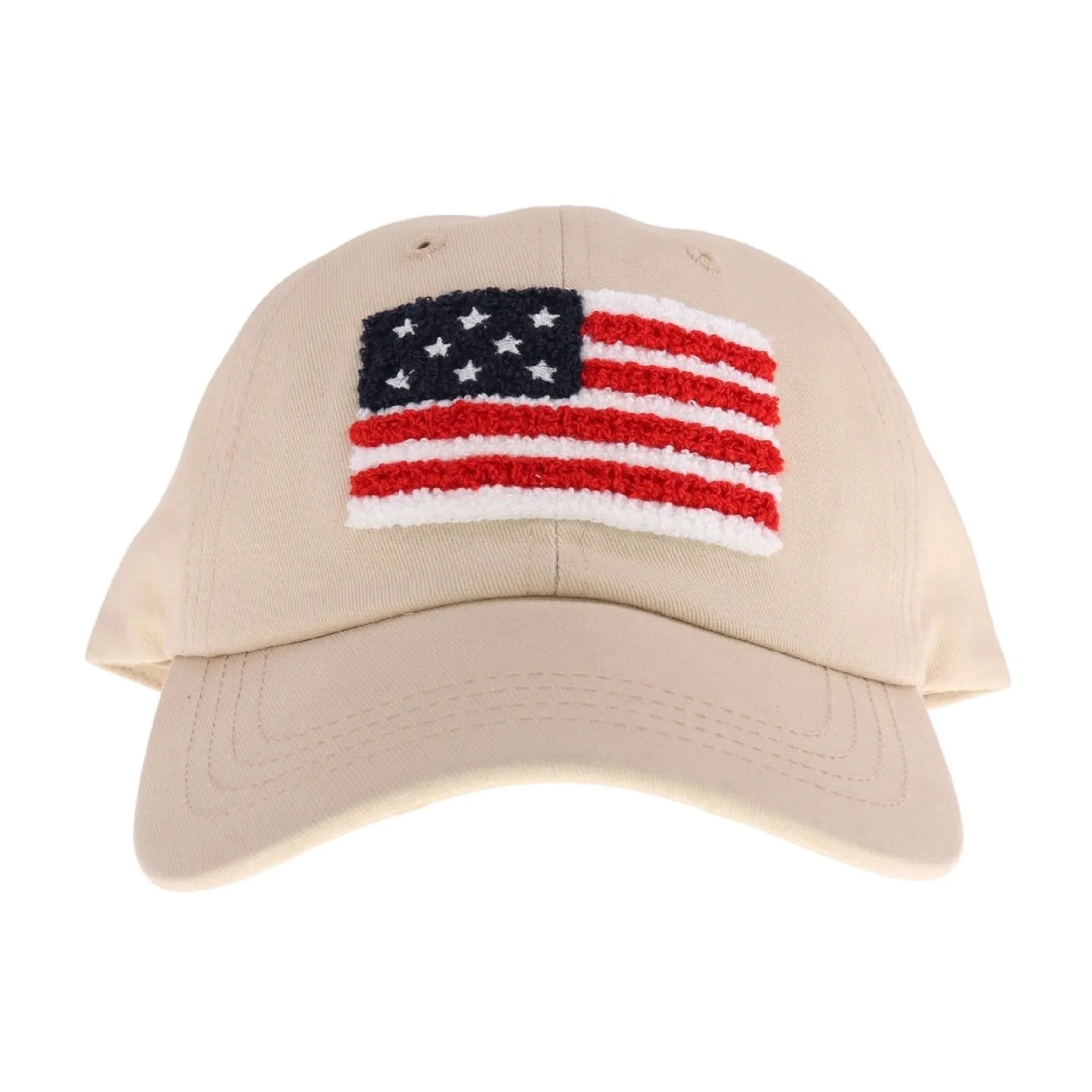 BAB8002 American Flag Chenille Patch Baseball Cap