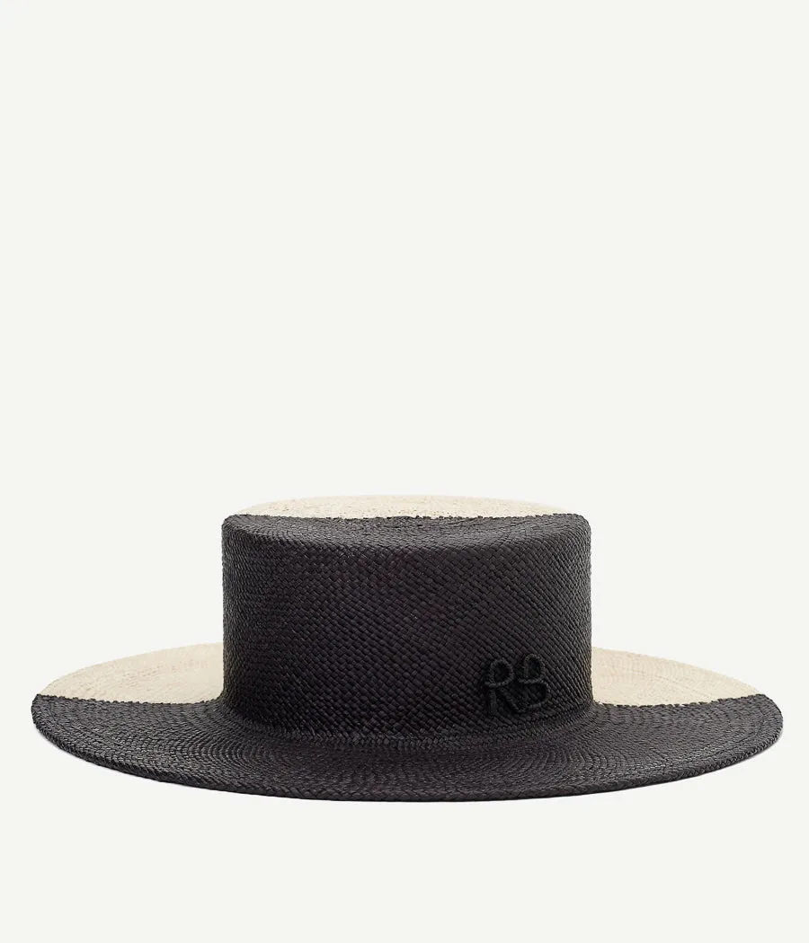 Bi-Color Boater Hat