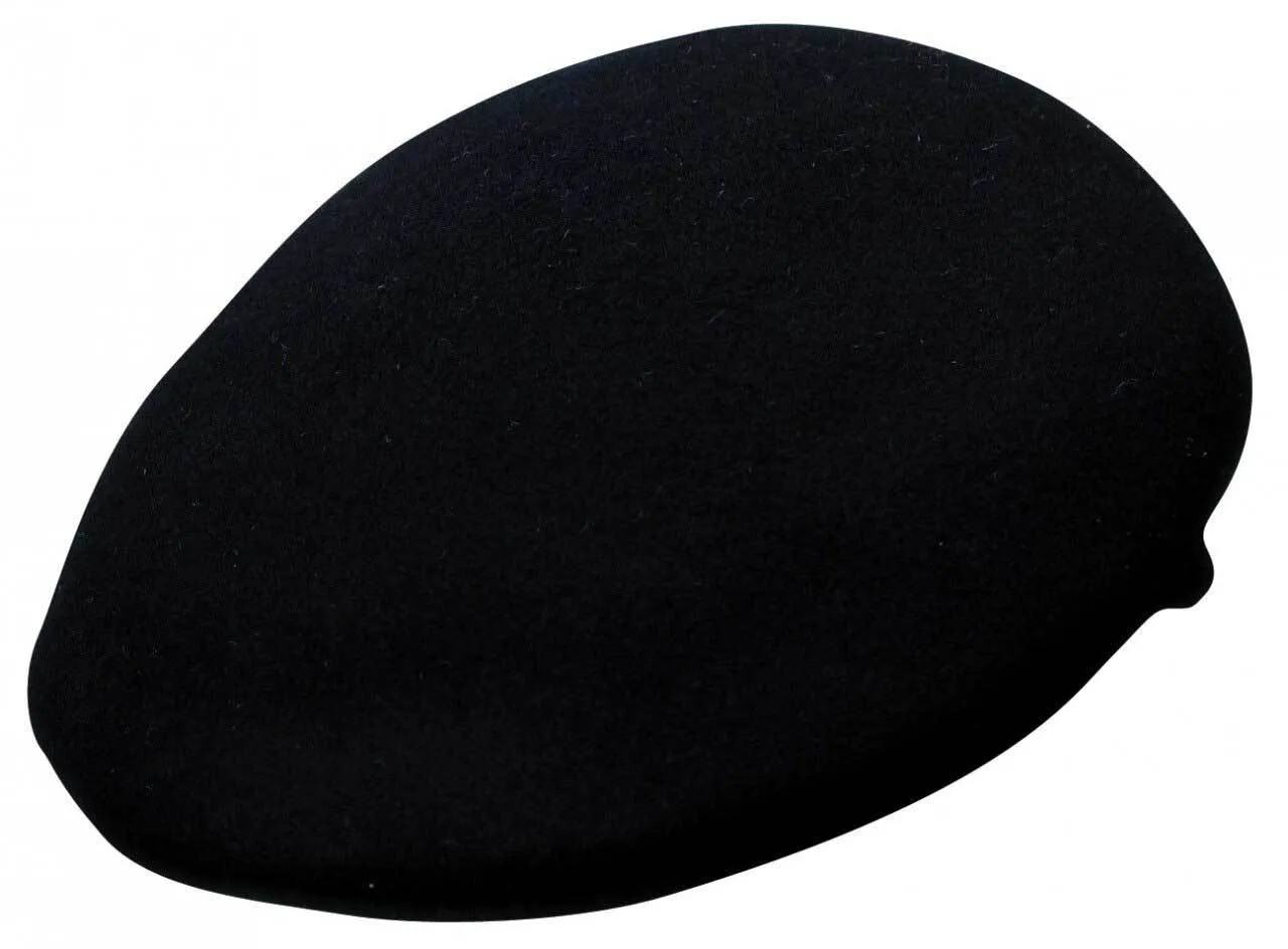 Black Ascot "Mobile" Crushable Wool Felt Cap