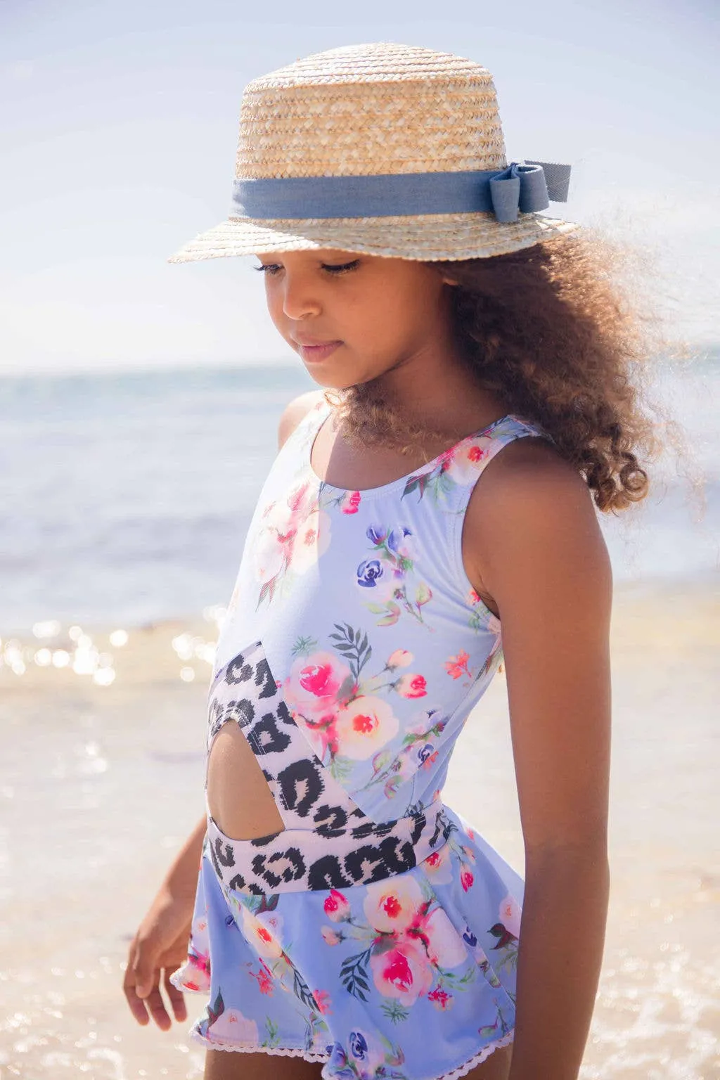 Blueberry Bay Dream Weaver Boater Style Sun Hat