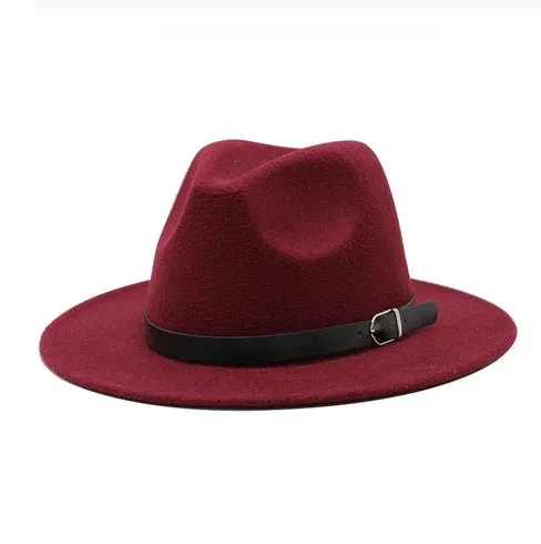 Brand oZyc Winter Autumn Imitation Woolen Women Men Ladies Fedoras Top Jazz Hat European American Round Caps Bowler Hats