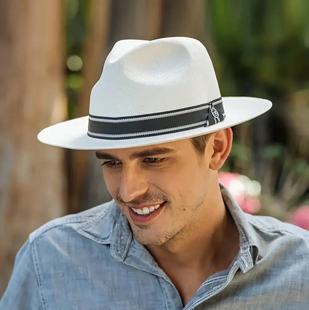 California Hats Montana - Panama Straw Fedora Hat