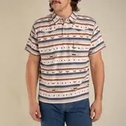 CANTINA POLO SHIRT -TERRY CLOTH PEARL  SNAPS