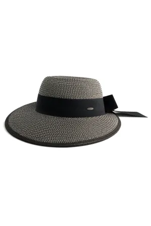 Clara Sun Hat | Black/Ivory