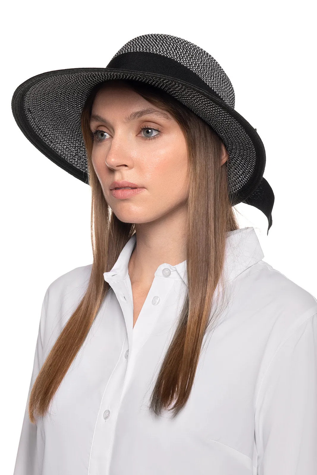 Clara Sun Hat | Black/Ivory