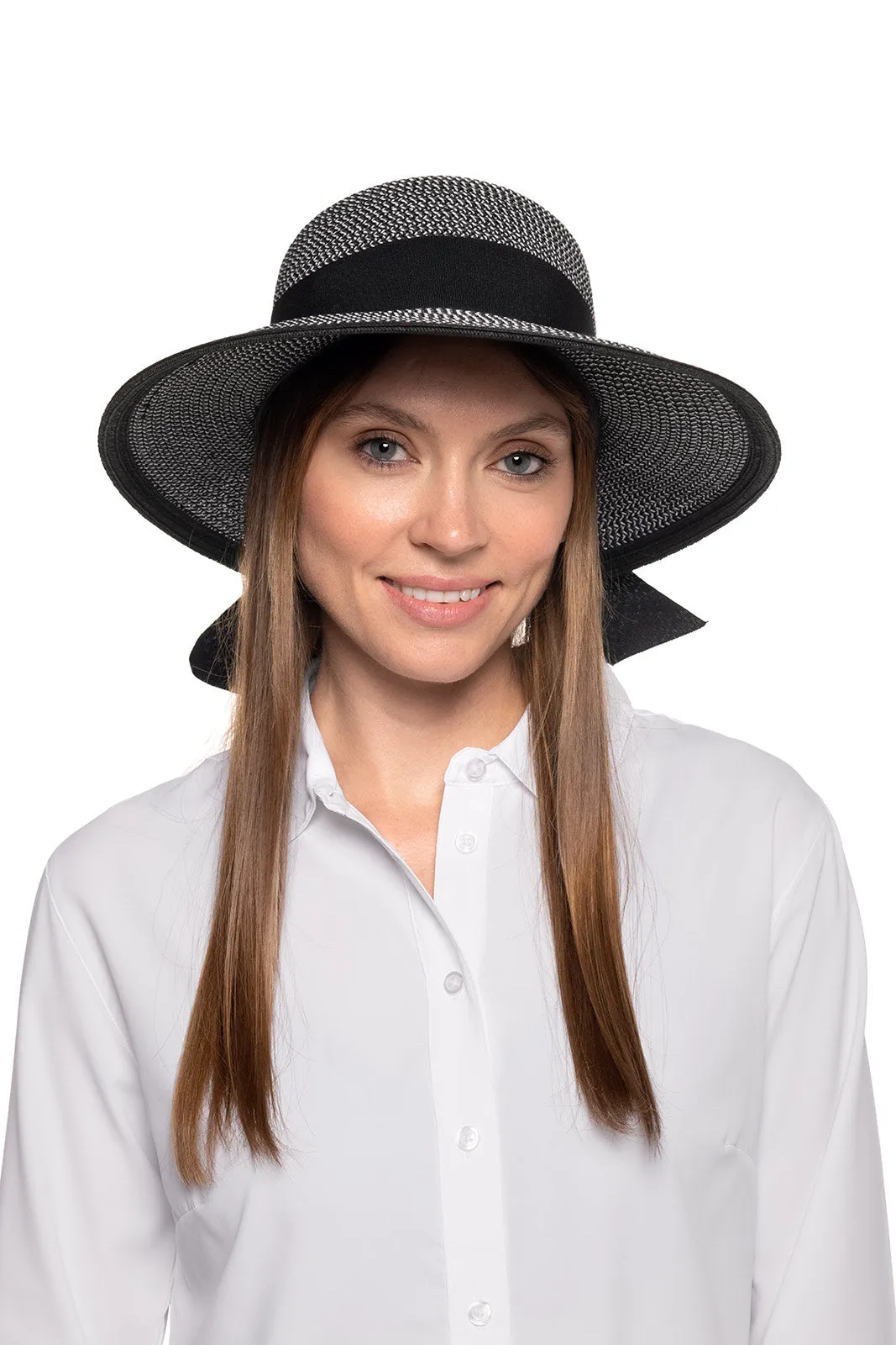 Clara Sun Hat | Black/Ivory