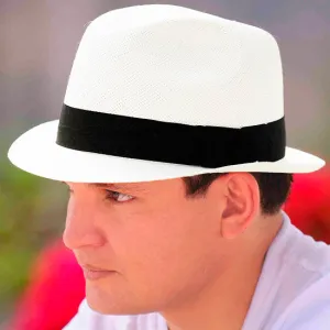 Classic White Borsalino Hat for Men