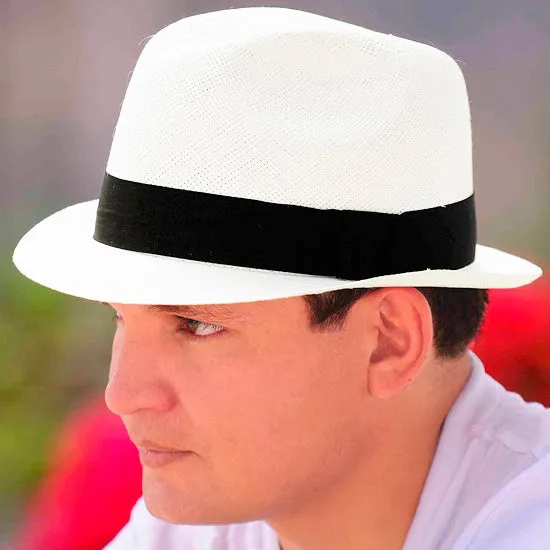 Classic White Borsalino Hat for Men