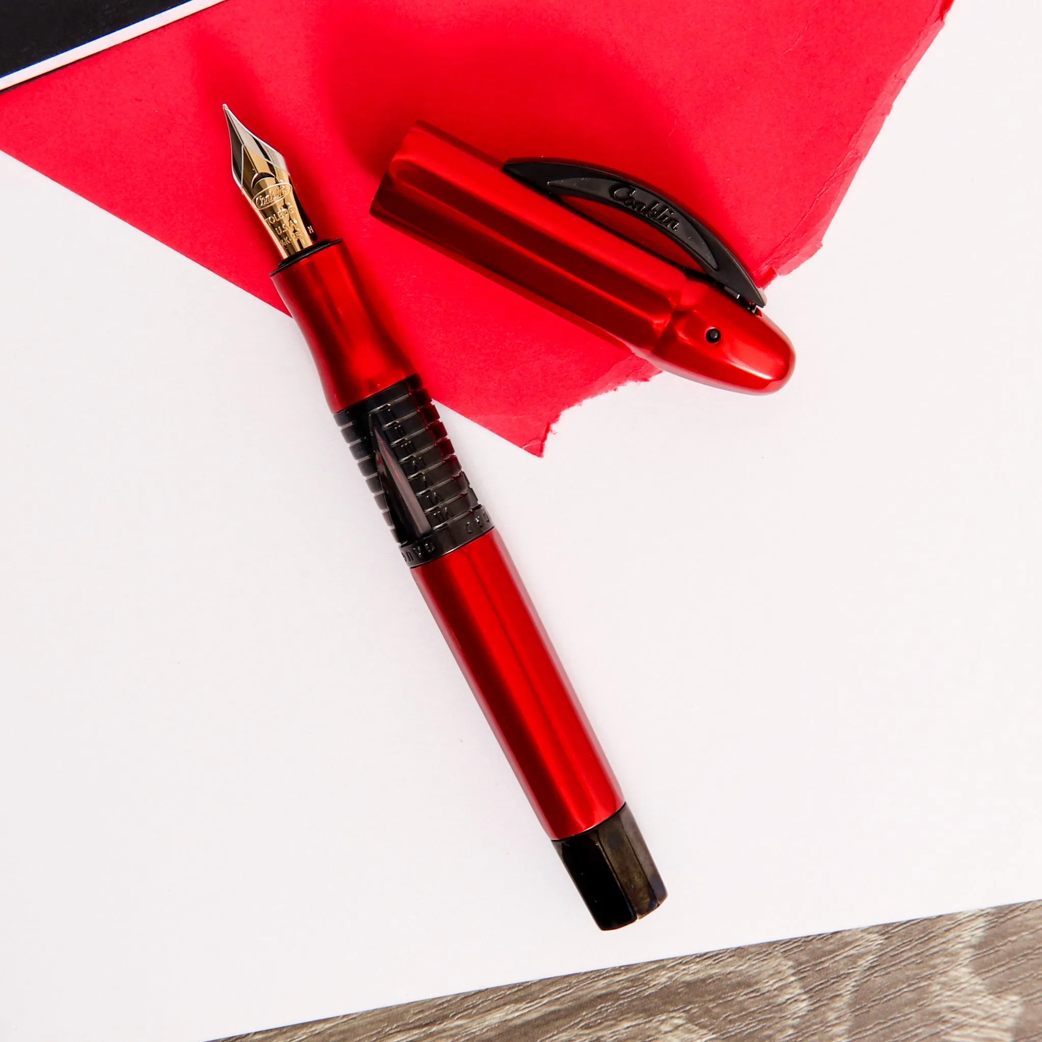 Conklin Nozac Classic 125th Anniversary Red Fountain Pen