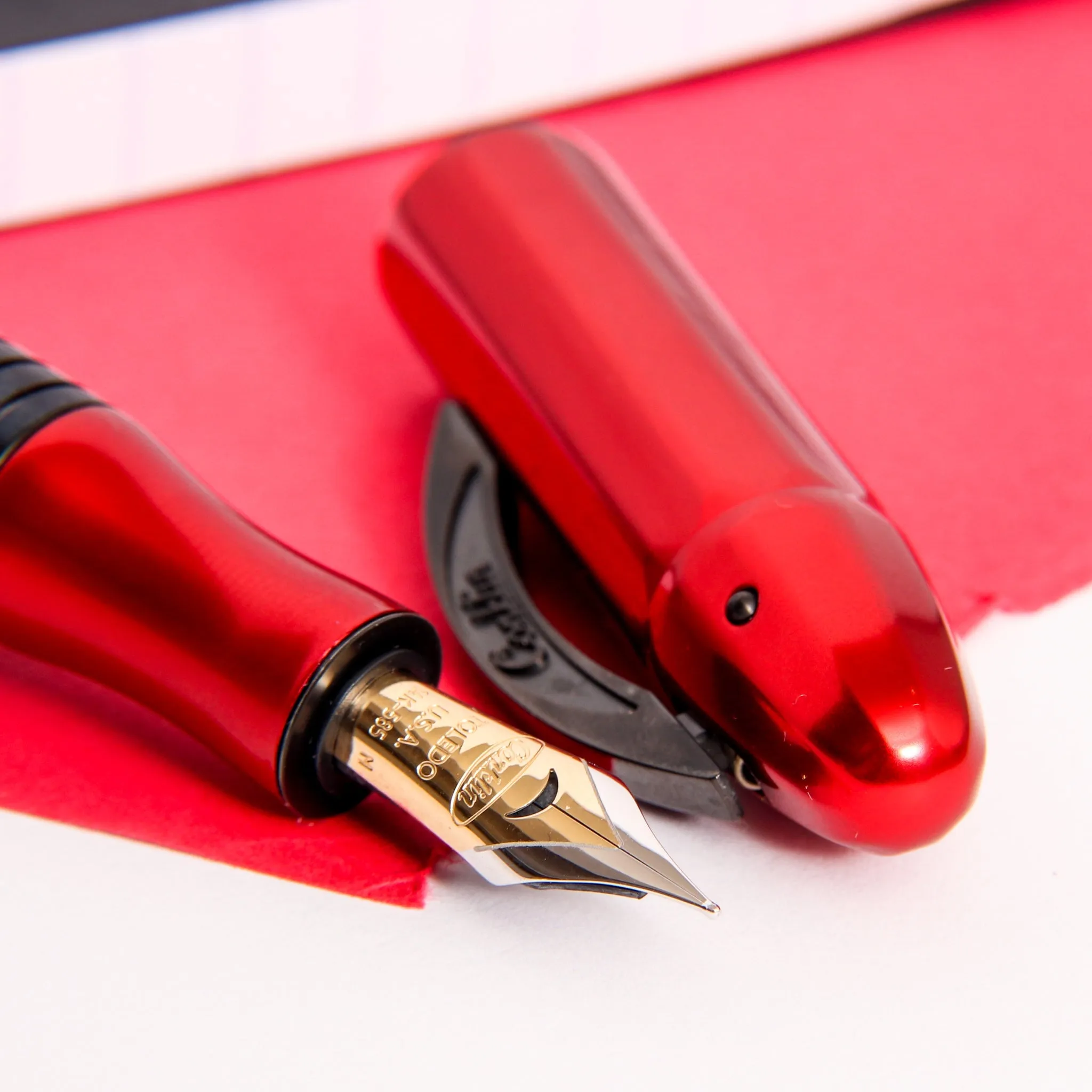 Conklin Nozac Classic 125th Anniversary Red Fountain Pen