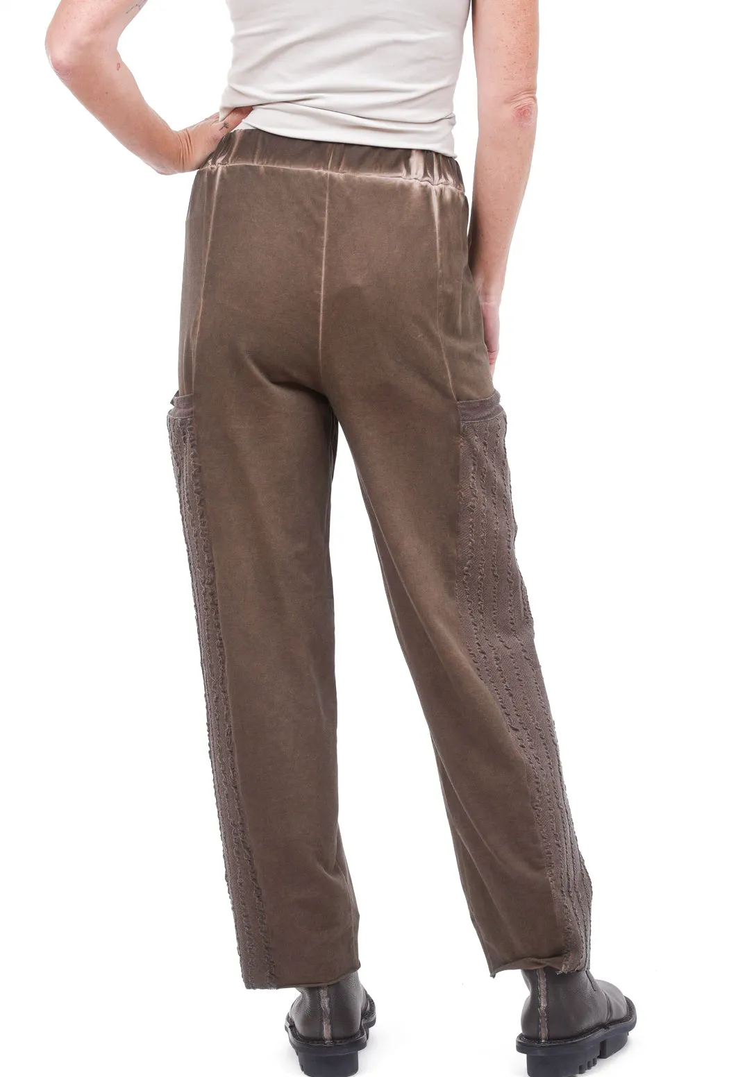 Contrast Pocket Panel Pant, Mink