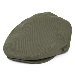 Cotton Flat Cap - Olive