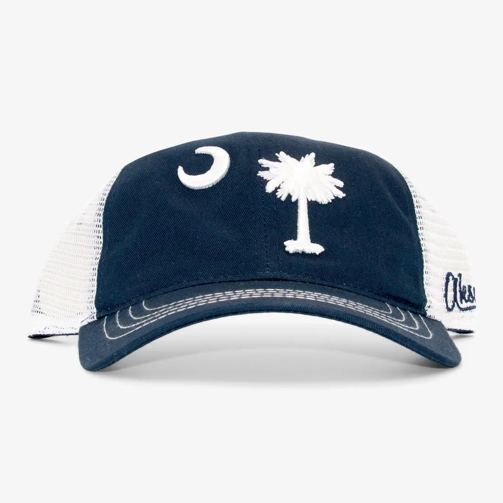 Curved South Carolina Flag Trucker Hat