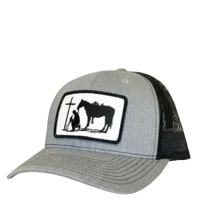 Dally Up Men's Grey Cowboy Praying Cap