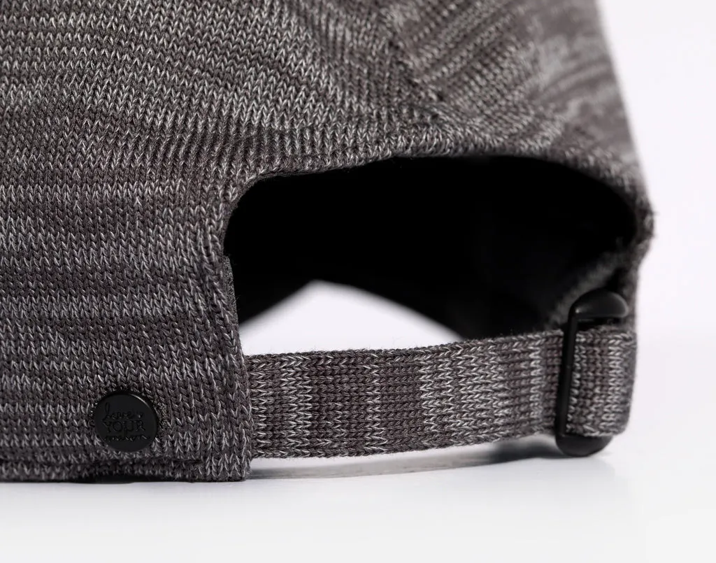 Dark Charcoal and Light Gray Speckled Hero Cap