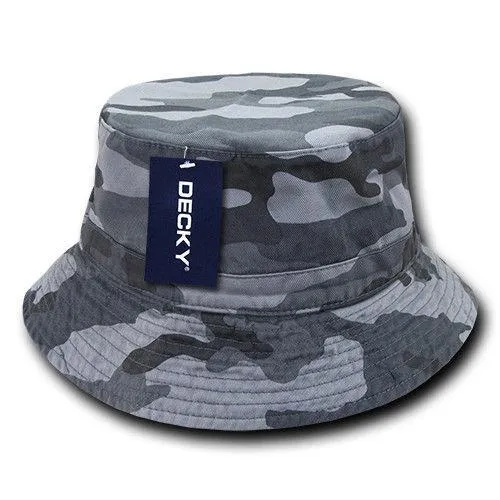 Decky Washed Cotton Twill Fisherman'S Polo Fitted Bucket Chino Hats Caps Unisex