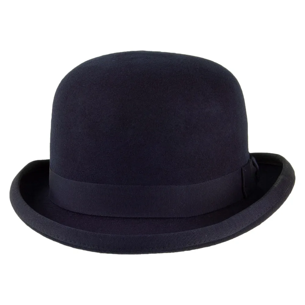 Denton Hats Wool Felt Bowler Hat - Navy Blue