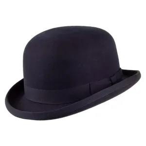 Denton Hats Wool Felt Bowler Hat - Navy Blue