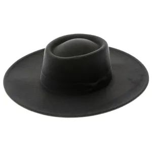 DNMC - Large Brim Vegan Felt Boater Hat