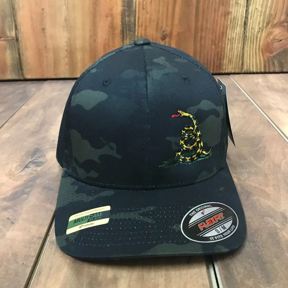 Don't Tread On Me Flexfit Black Multicam Hat