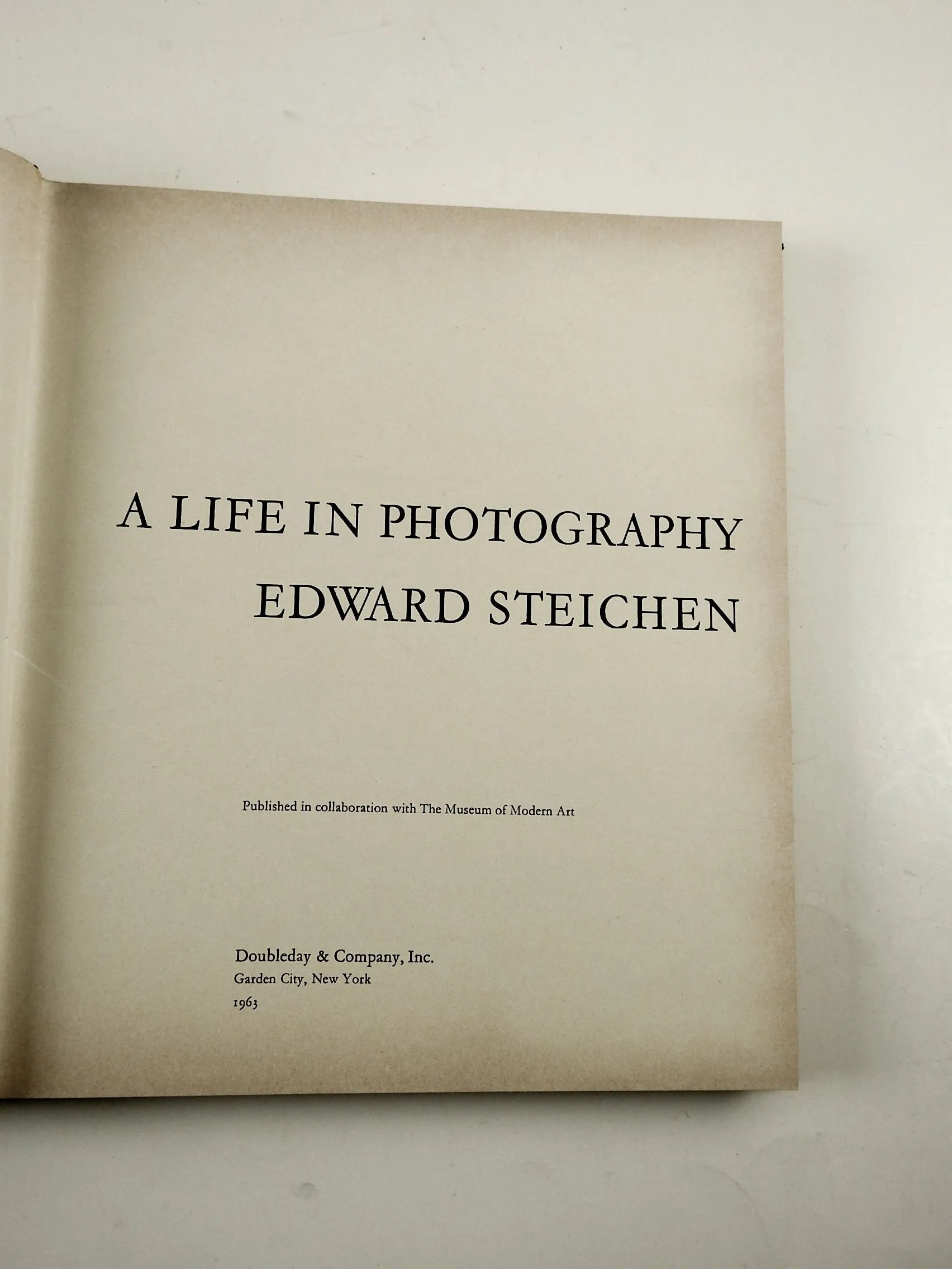 Edward Steichen: A Life in Photography Book