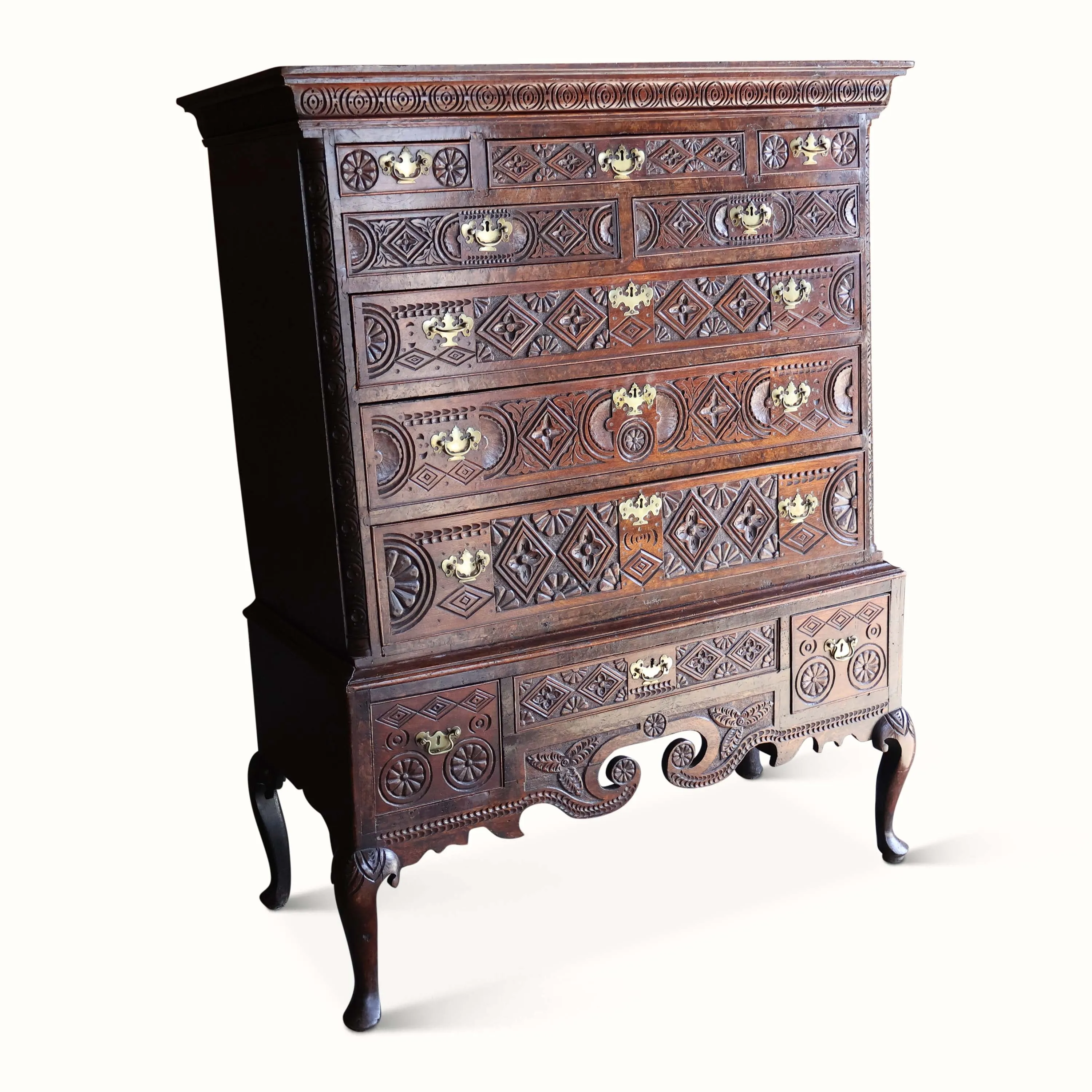 George III Anglo-Indian Oak Bureau