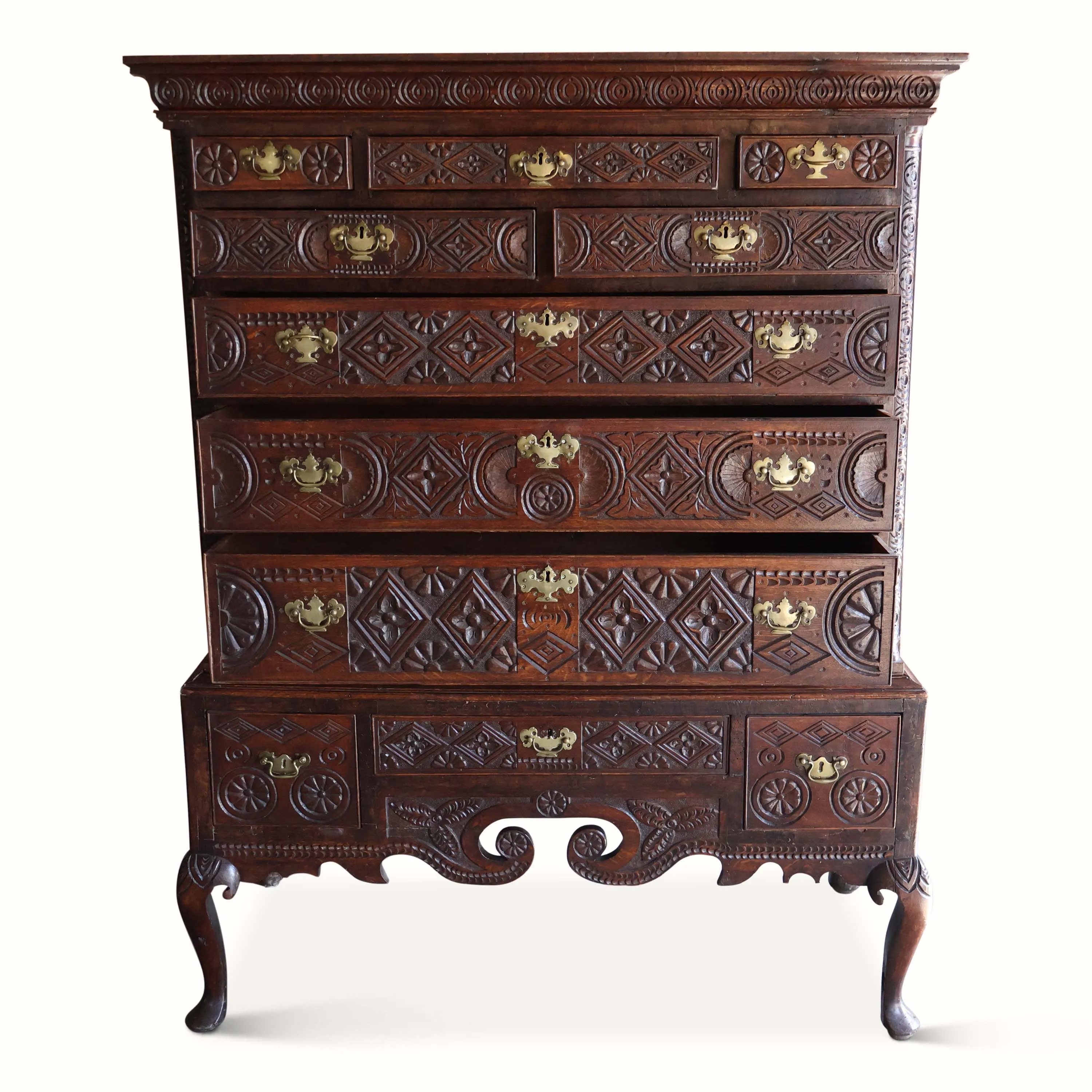 George III Anglo-Indian Oak Bureau