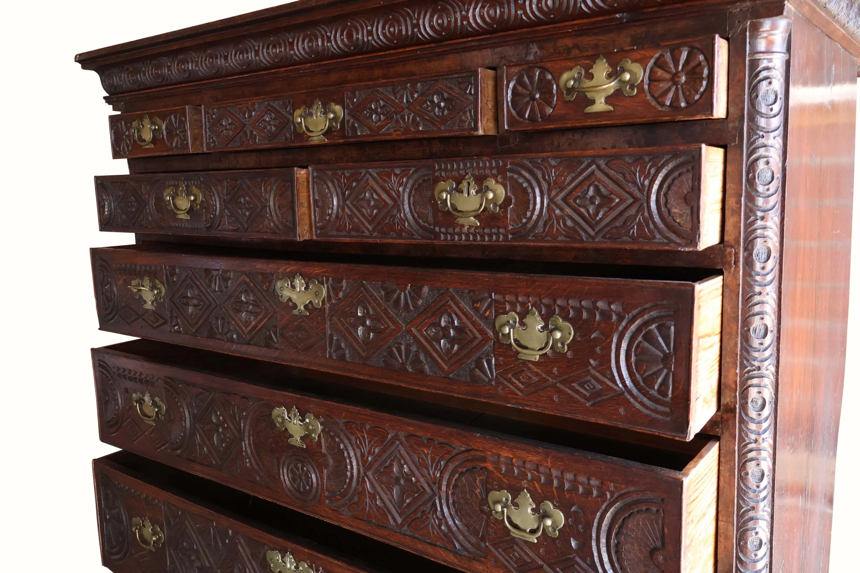 George III Anglo-Indian Oak Bureau