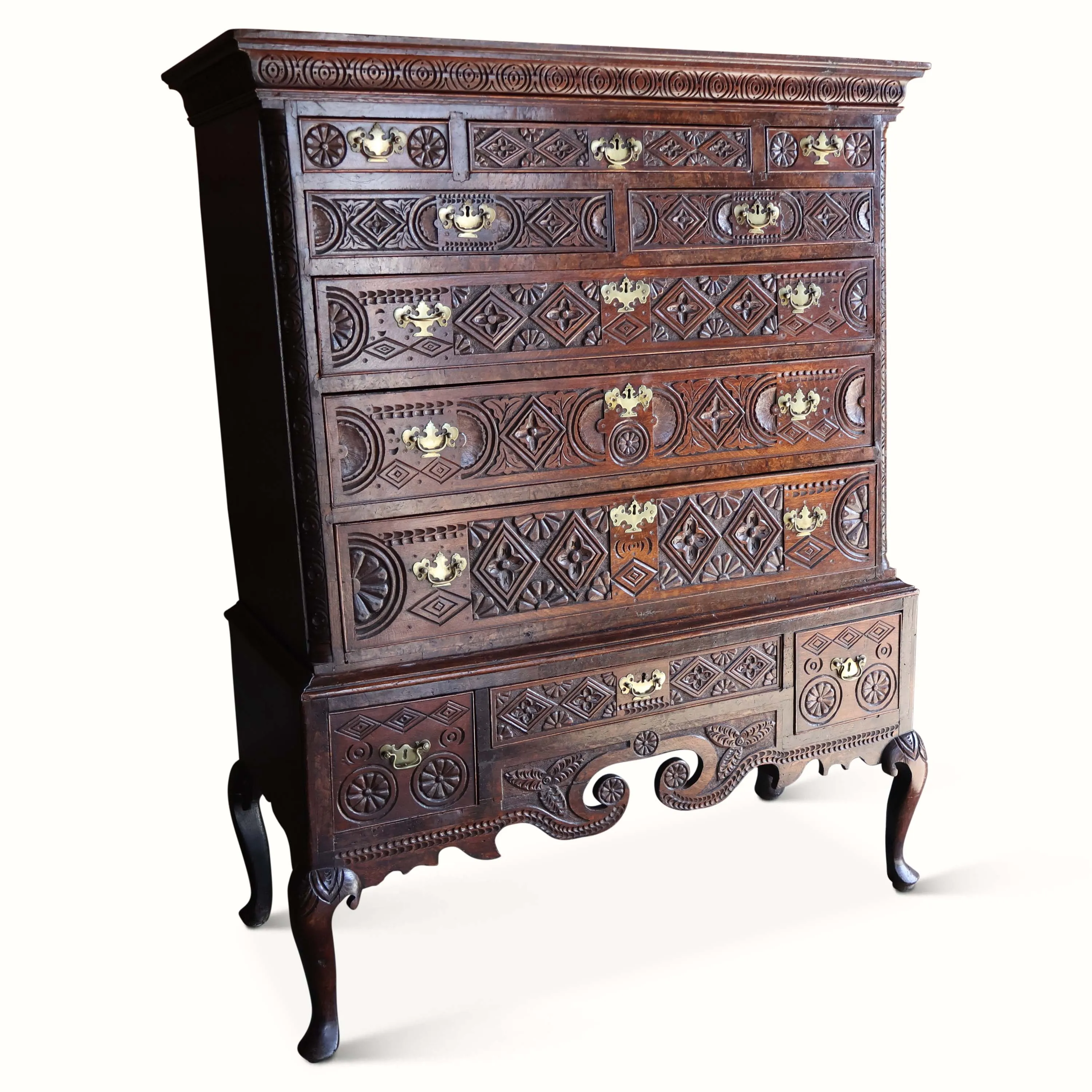 George III Anglo-Indian Oak Bureau