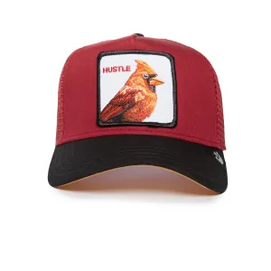 Goorin Bros - Animal Trucker Cap - Cardinal Hustle Bird - Burgundy