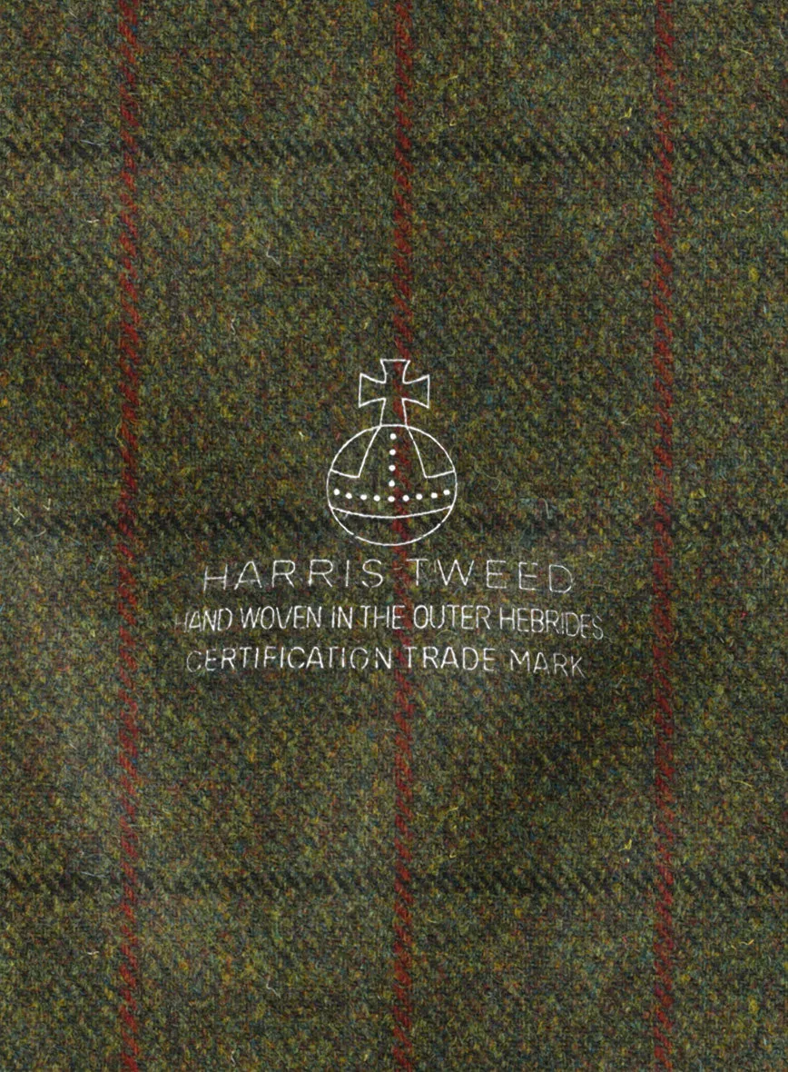 Harris Tweed Seaforth Green Newsboy Cap