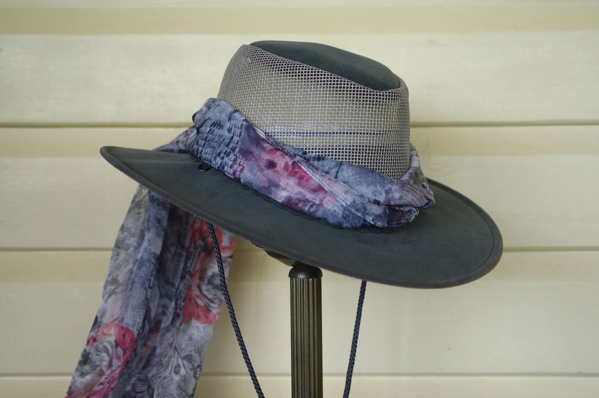 Hat Scarf in Lizard Print