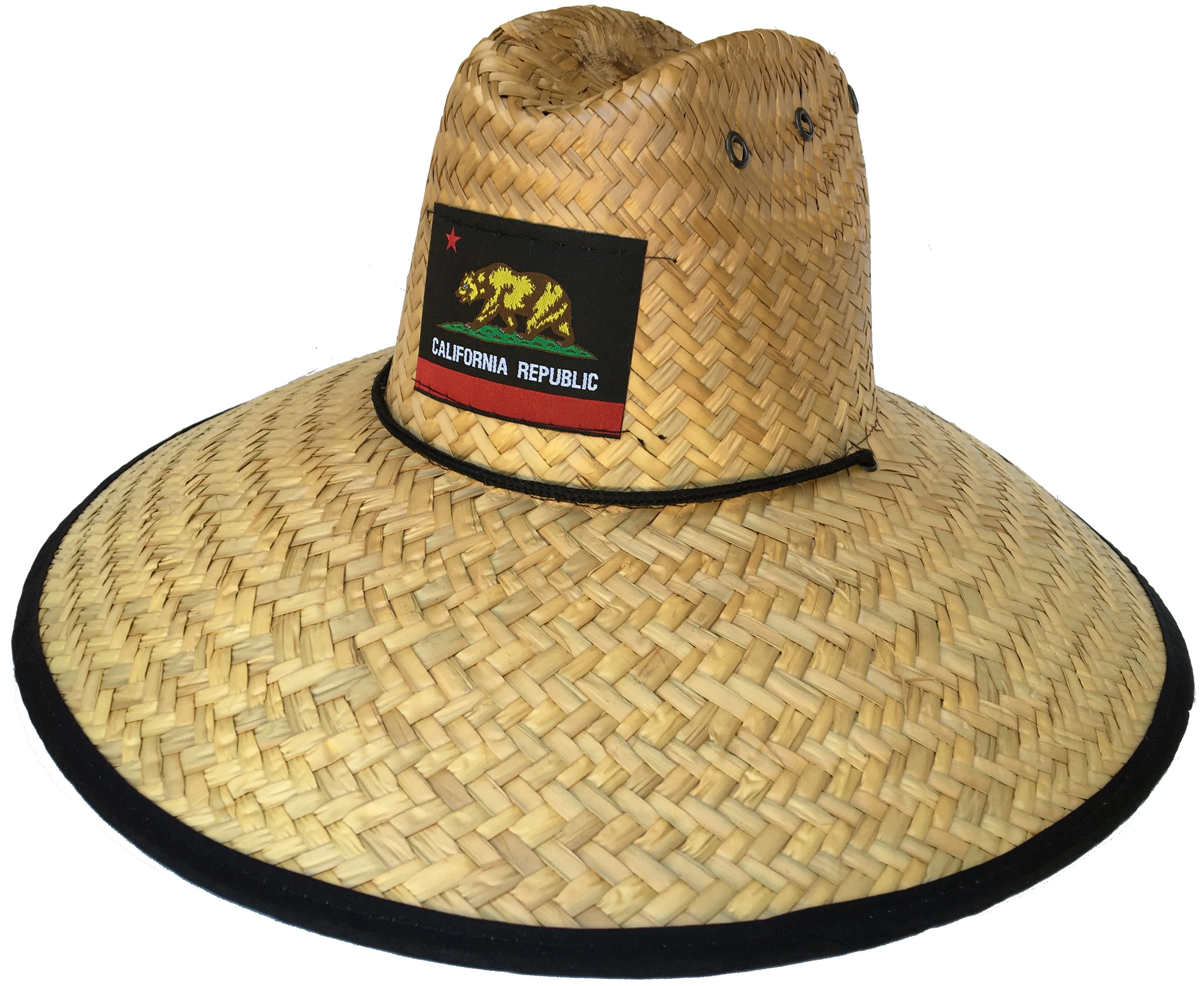 Headchange Straw Lifeguard Hat California Republic Mexican Palm