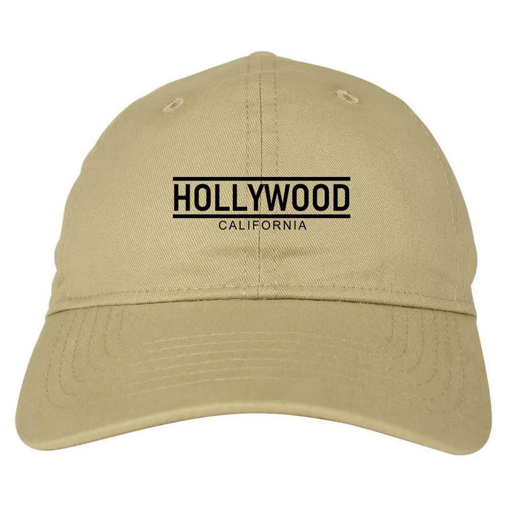 Hollywood California City Lines Mens Dad Hat