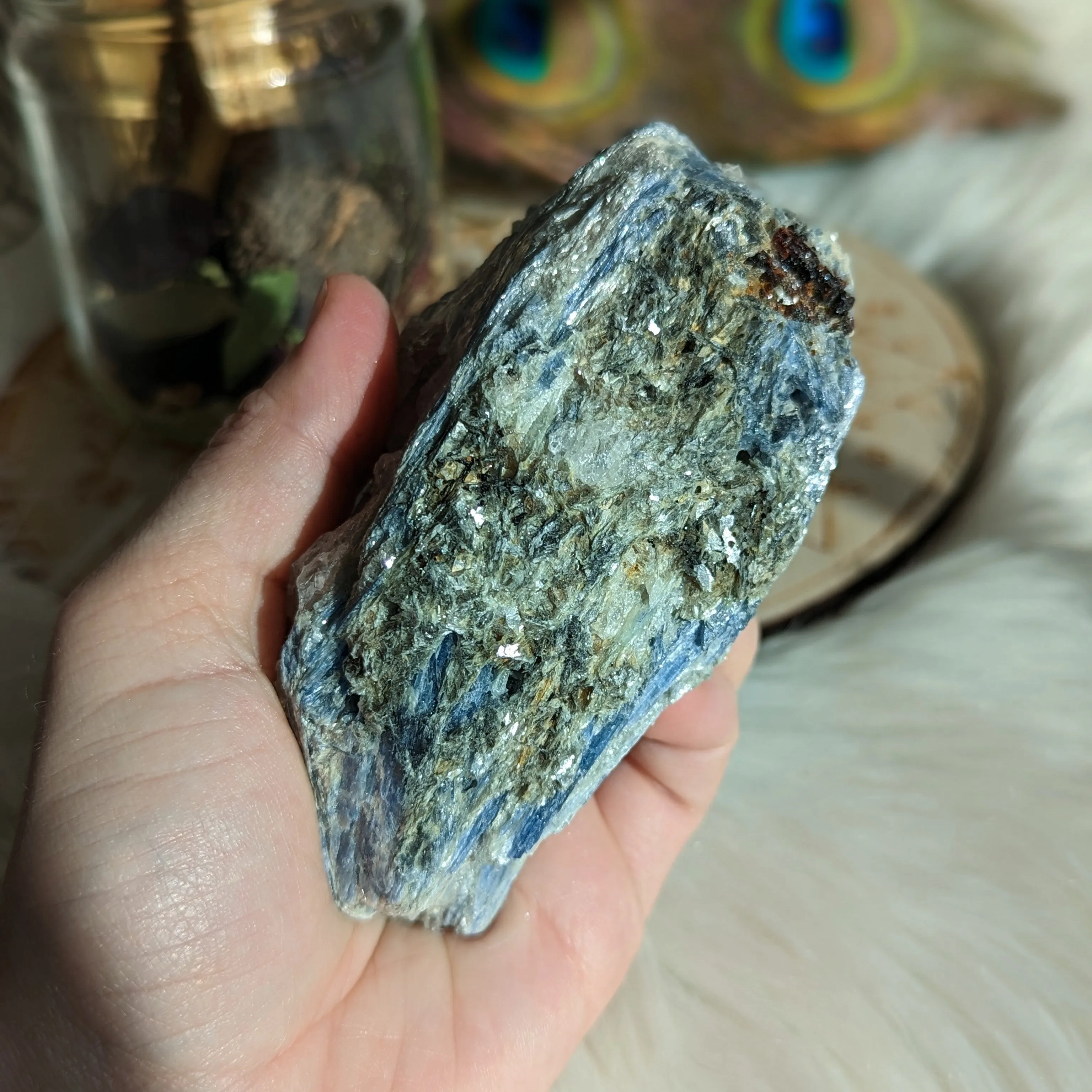 Hunky Blue Kyanite in Matrix