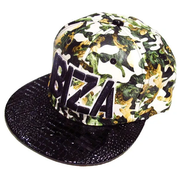 Ibiza Green Camo Snapback Cap