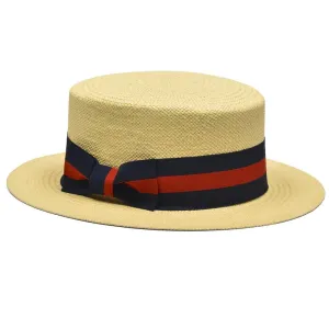 Italia Straw Boater Hat