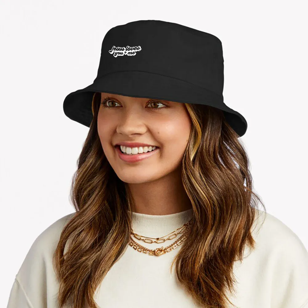 Jesus Loves You And Me Bucket Hat