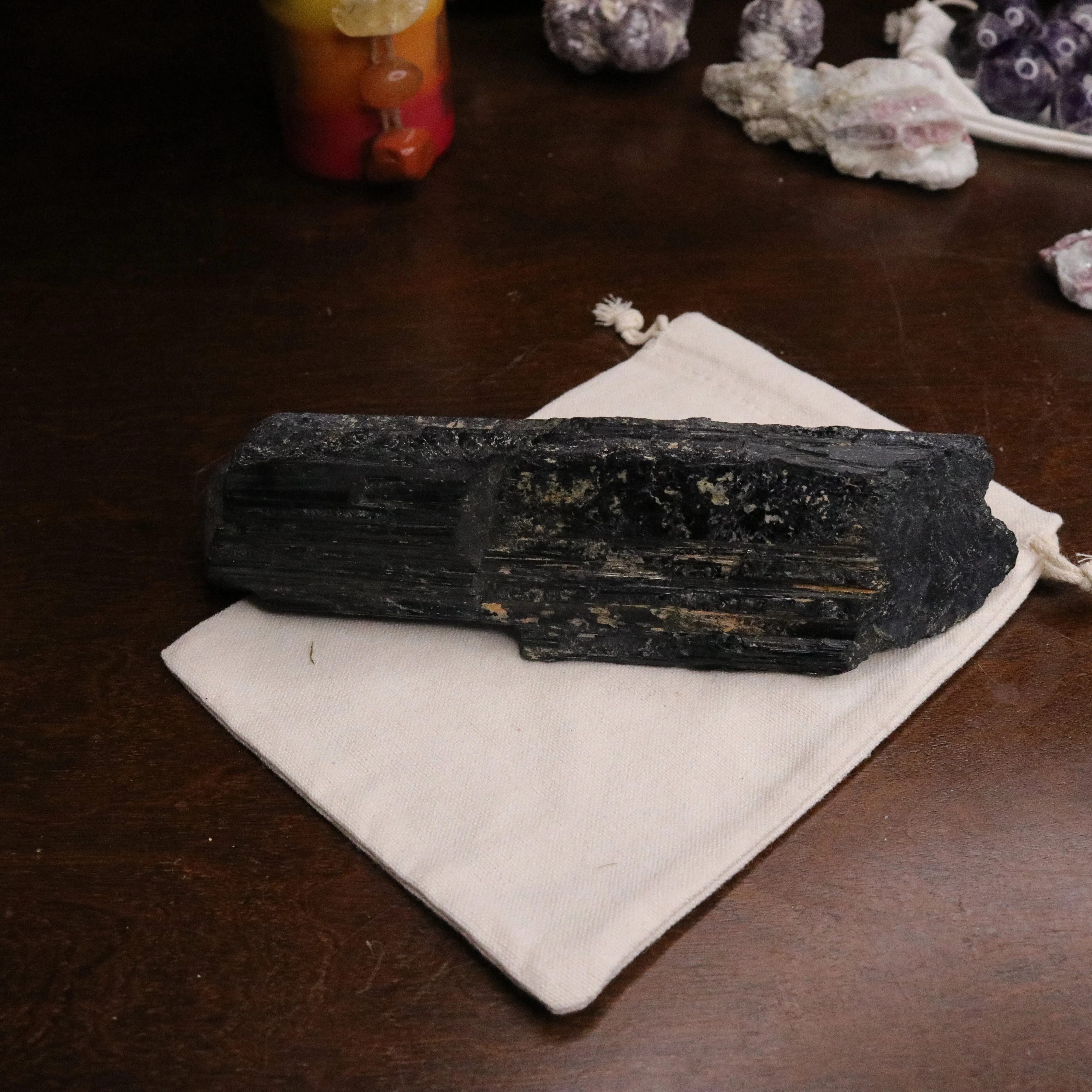 JUMBO Large Black Tourmaline Rod ~Display Specimen~ Protective and Grounding