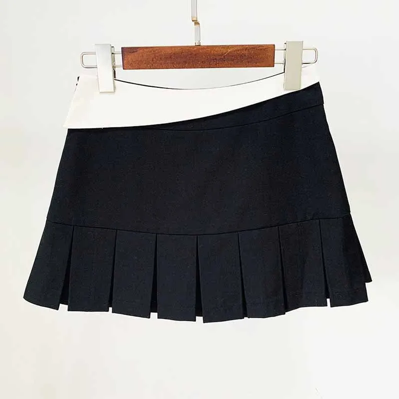 Ladies Black Short Blazer   Black Skirt 2 Pieces Set Mini Skirt Suits