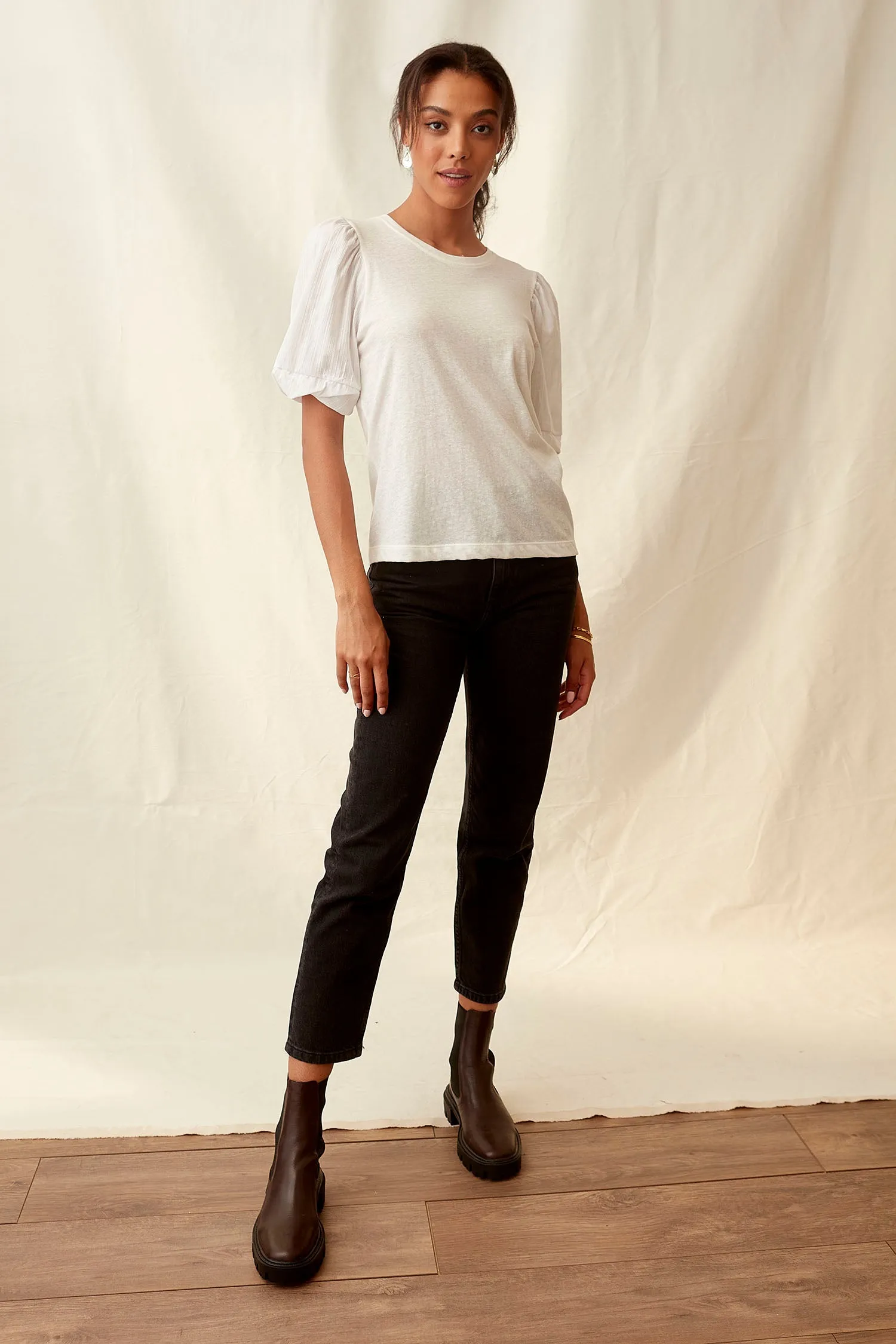 Leeta Top in Spa White