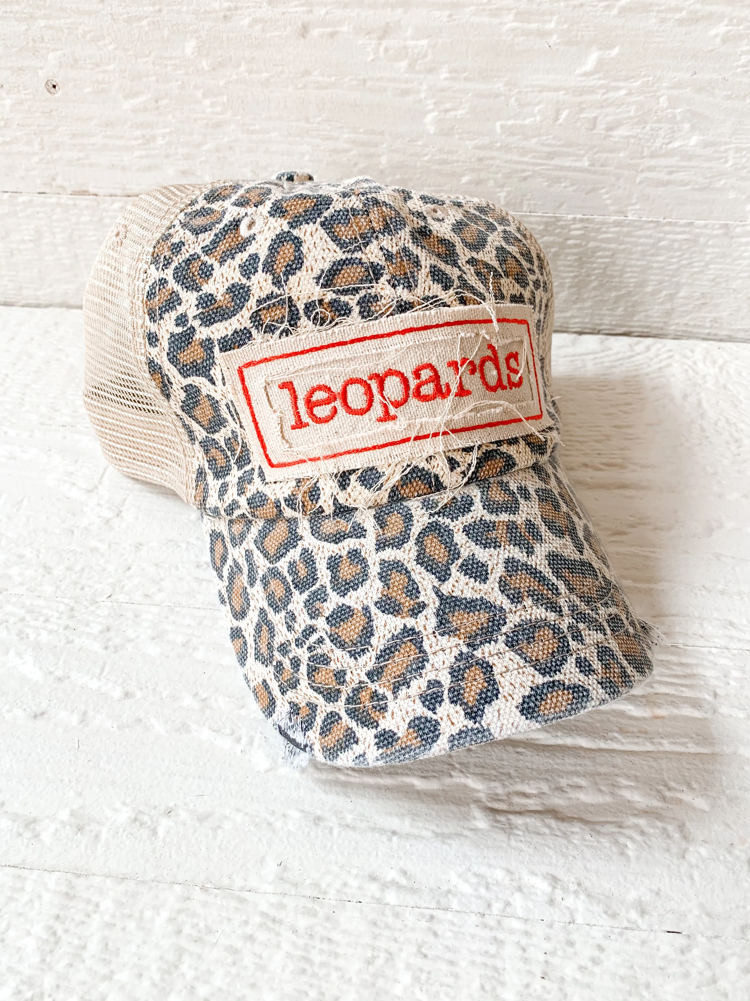 LEOPARD CAP W/ LEOPARDS PATCH