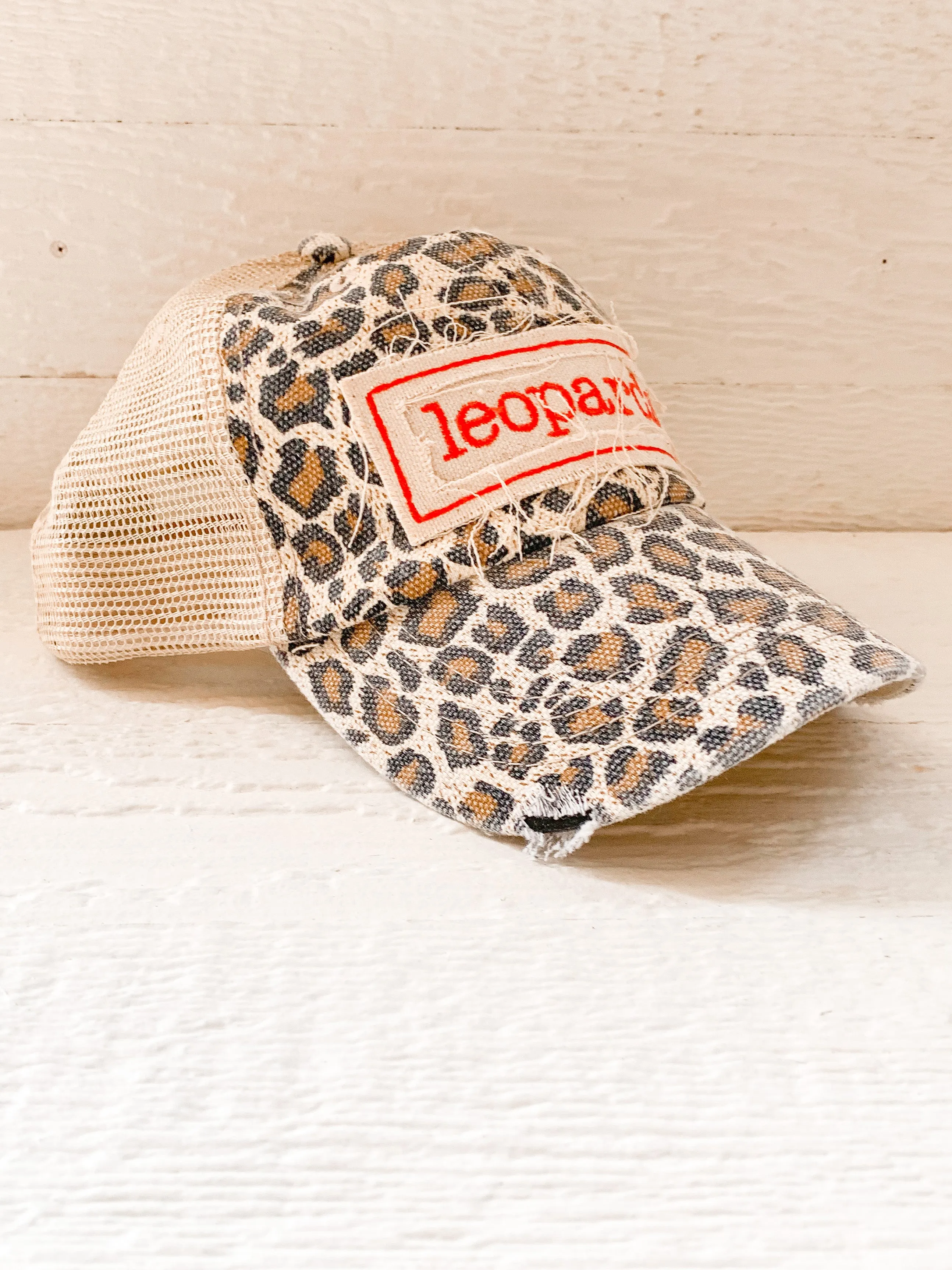 LEOPARD CAP W/ LEOPARDS PATCH